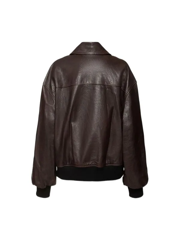 Shelman Leather Bomber Jacket