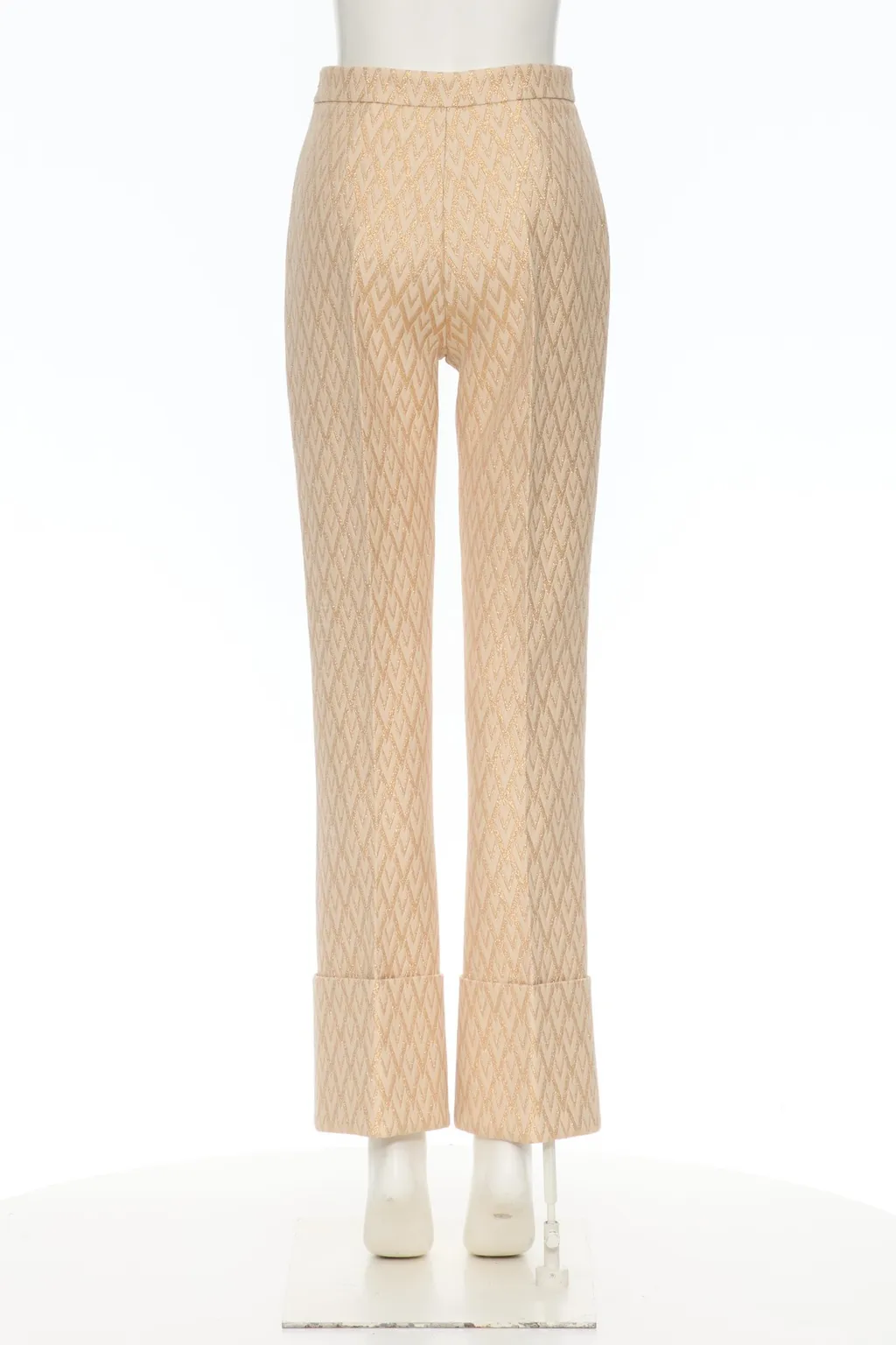 Toute La V Lurex Jacquard Trousers
