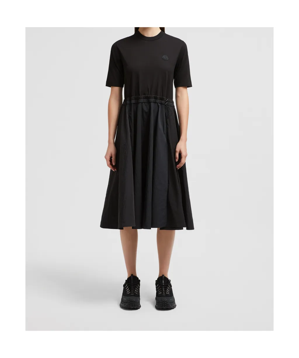 Moncler Crewneck Short-Sleeve Dress