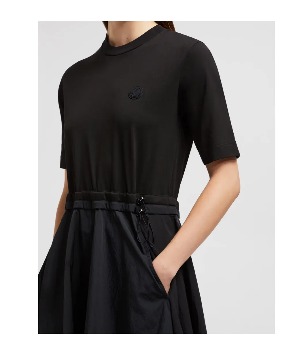 Moncler Crewneck Short-Sleeve Dress