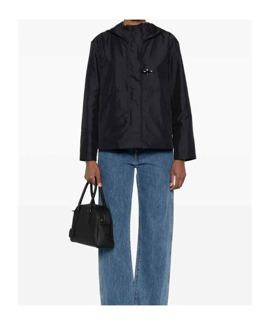 Fay Stretch Gabardine Toggle Jacket