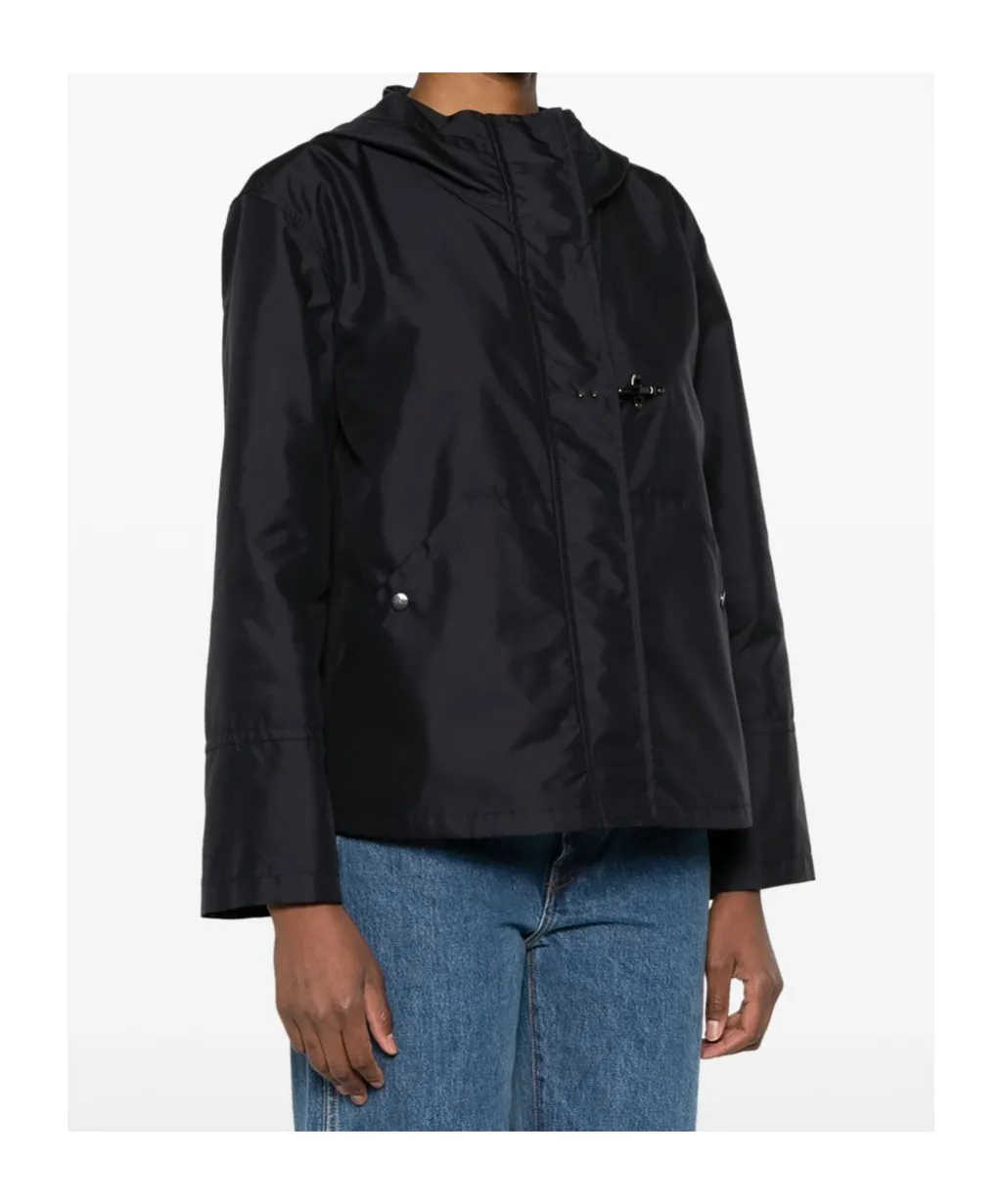 Fay Stretch Gabardine Toggle Jacket