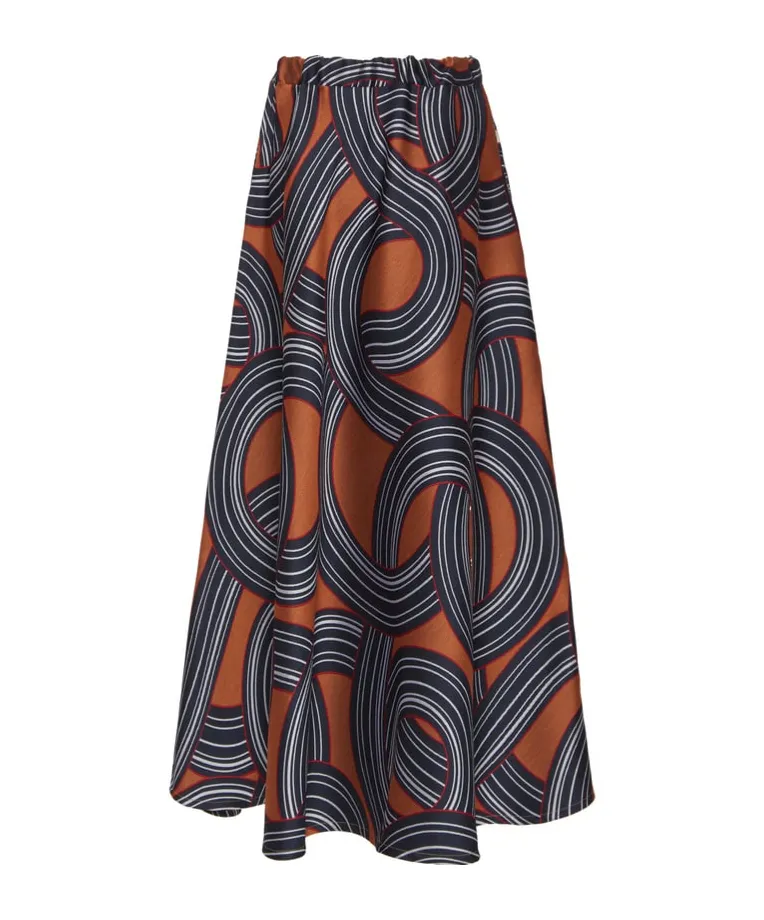 Jacquard Midi Skirt