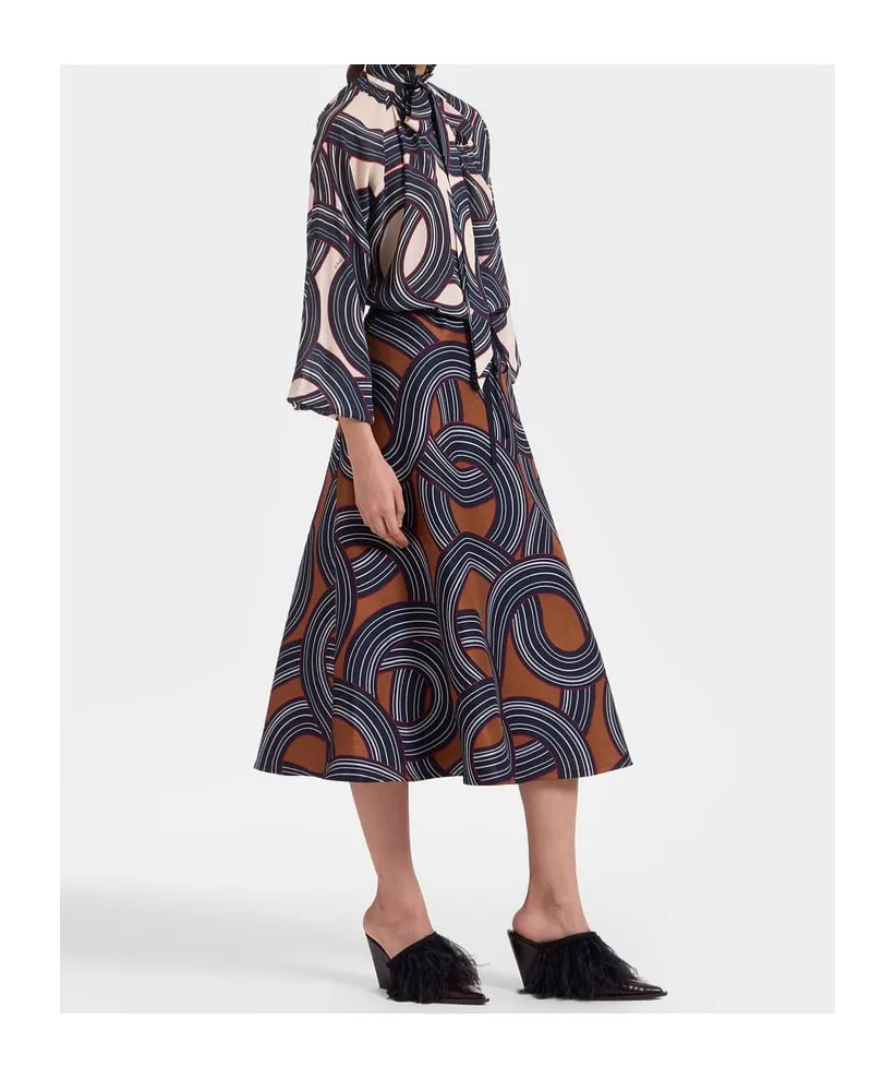 Jacquard Midi Skirt