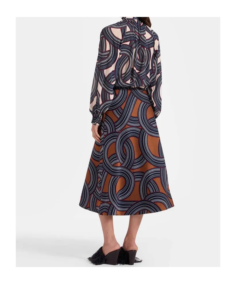 Jacquard Midi Skirt