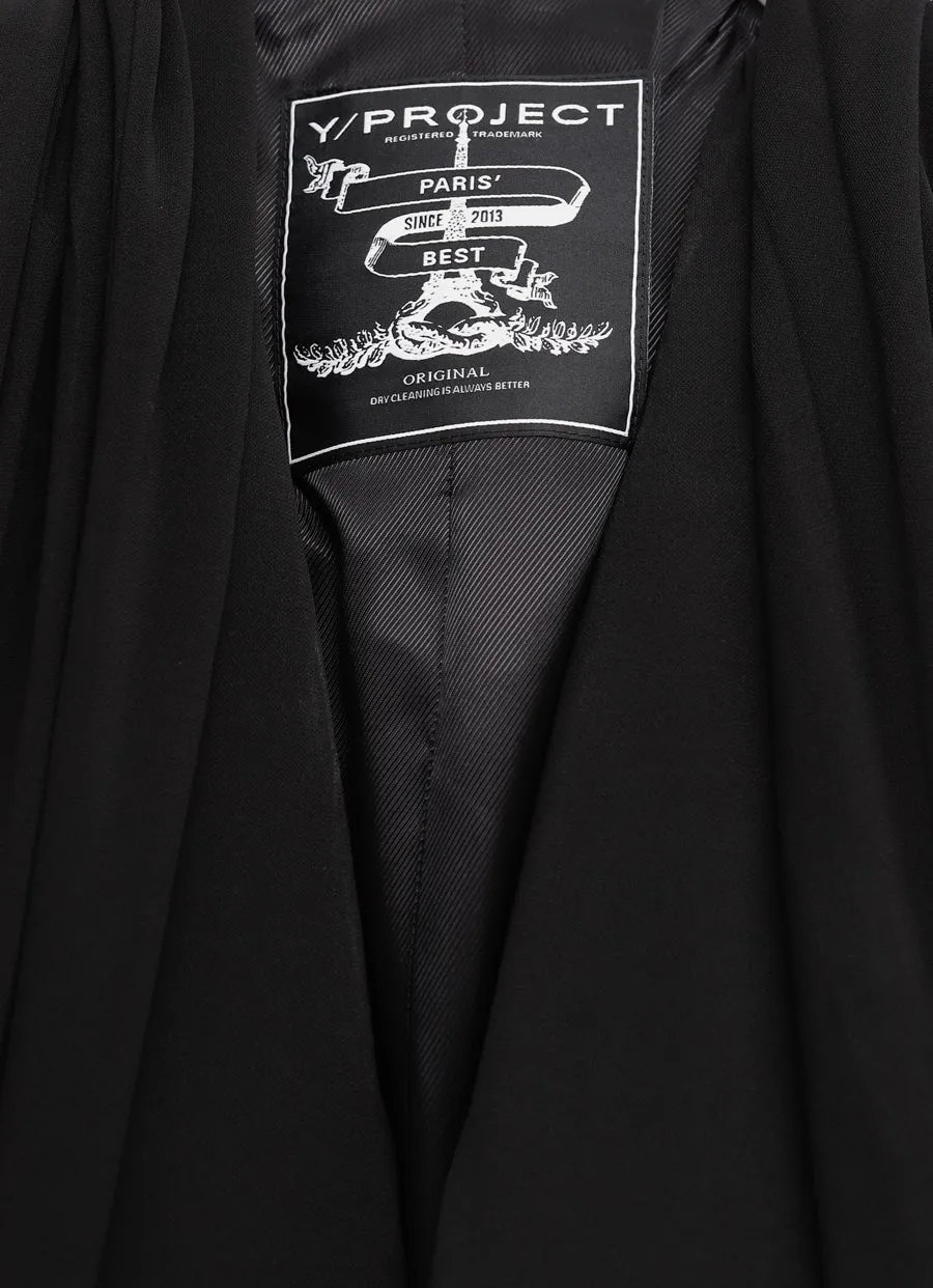 Y/Project Draped Long Coat