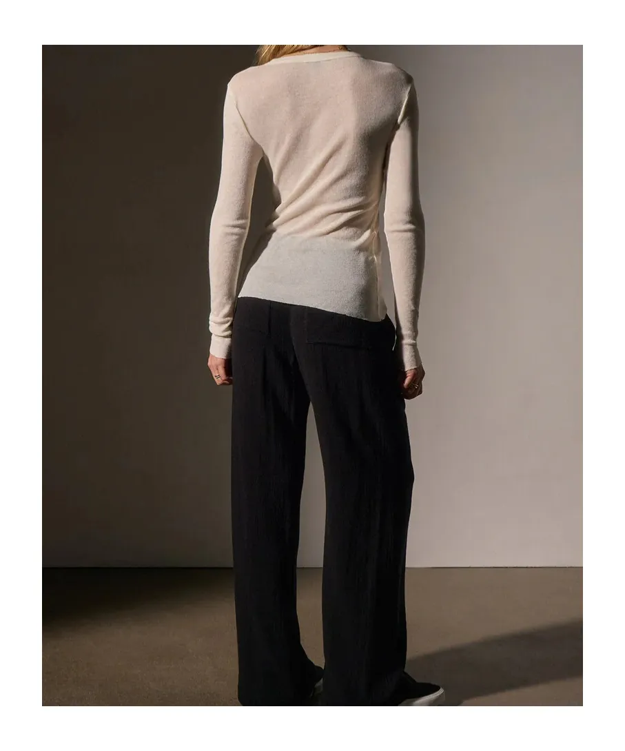 Long-Sleeve Ribbed Sweater
