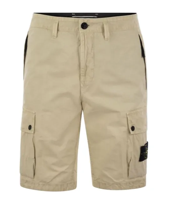 Stone Island Compass Patch Bermuda Shorts
