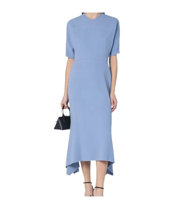 Short-Sleeve Midi Dress