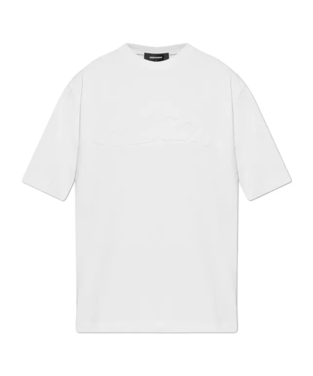 Dsquared2 Logo Embossed Crewneck T-Shirt