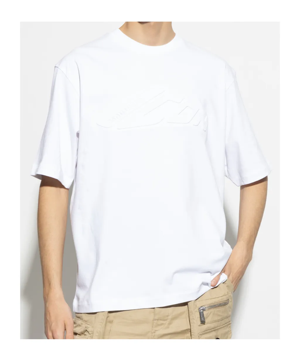 Dsquared2 Logo Embossed Crewneck T-Shirt