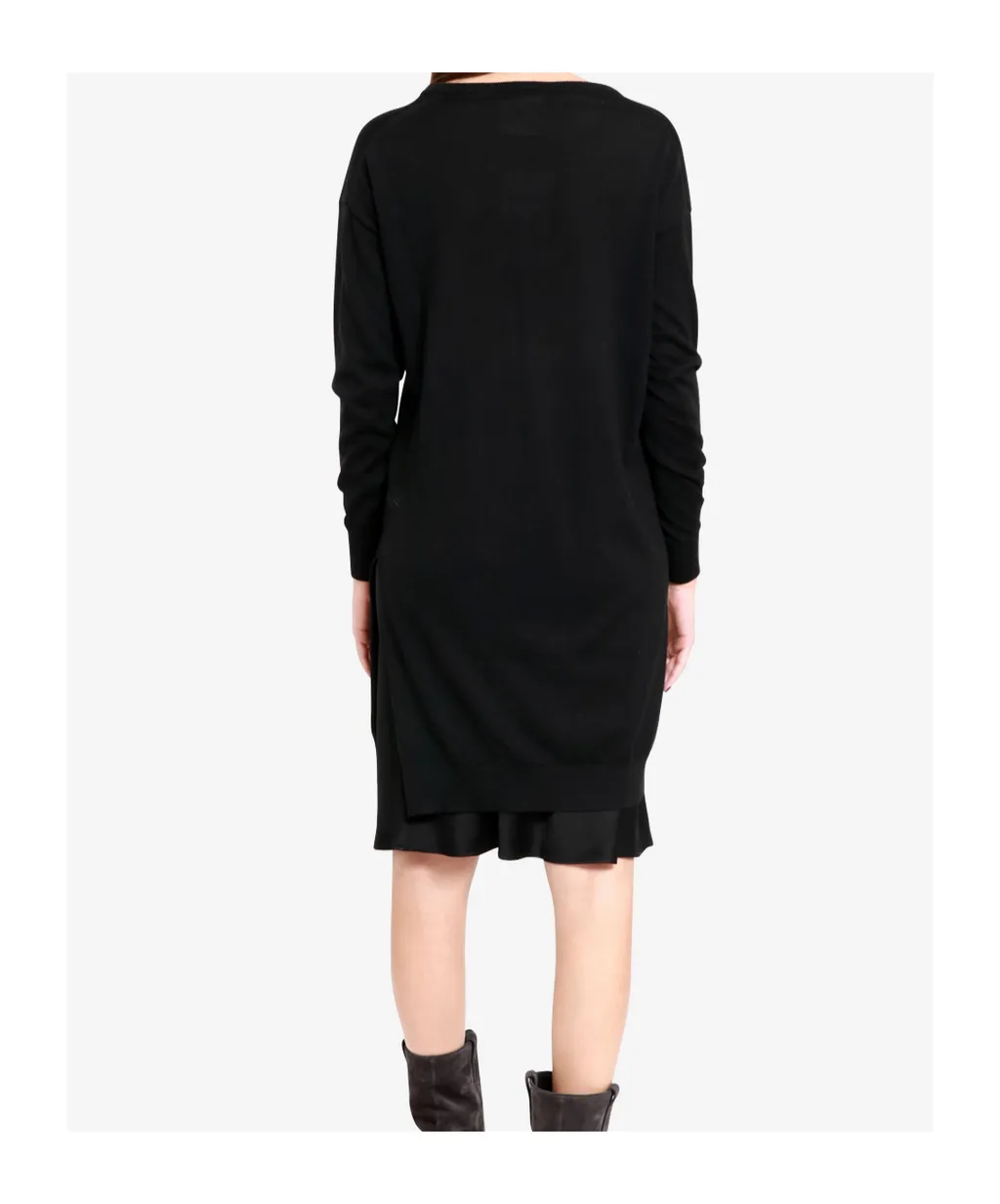 V-Neck Long Sleeve Dress