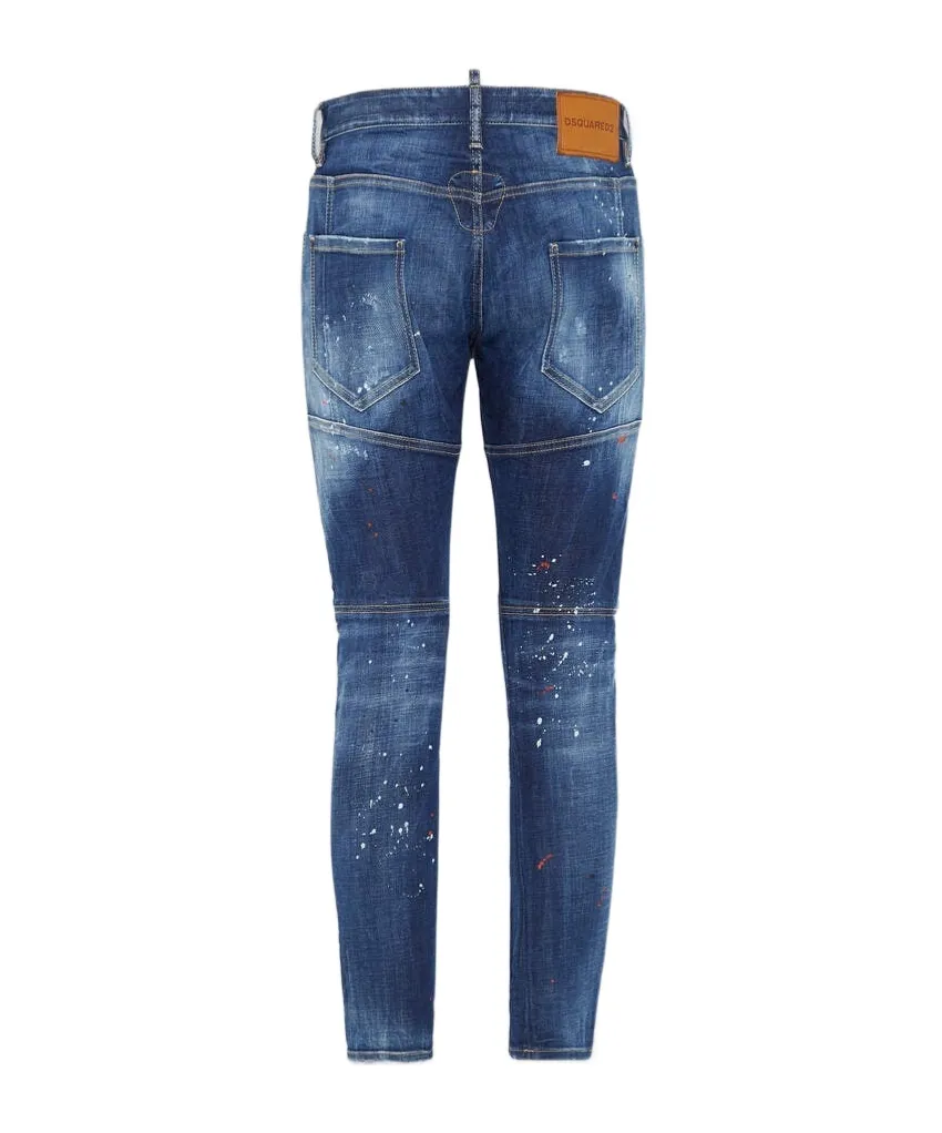 Dsquared2 Paint Splatter Distressed Skinny Jeans