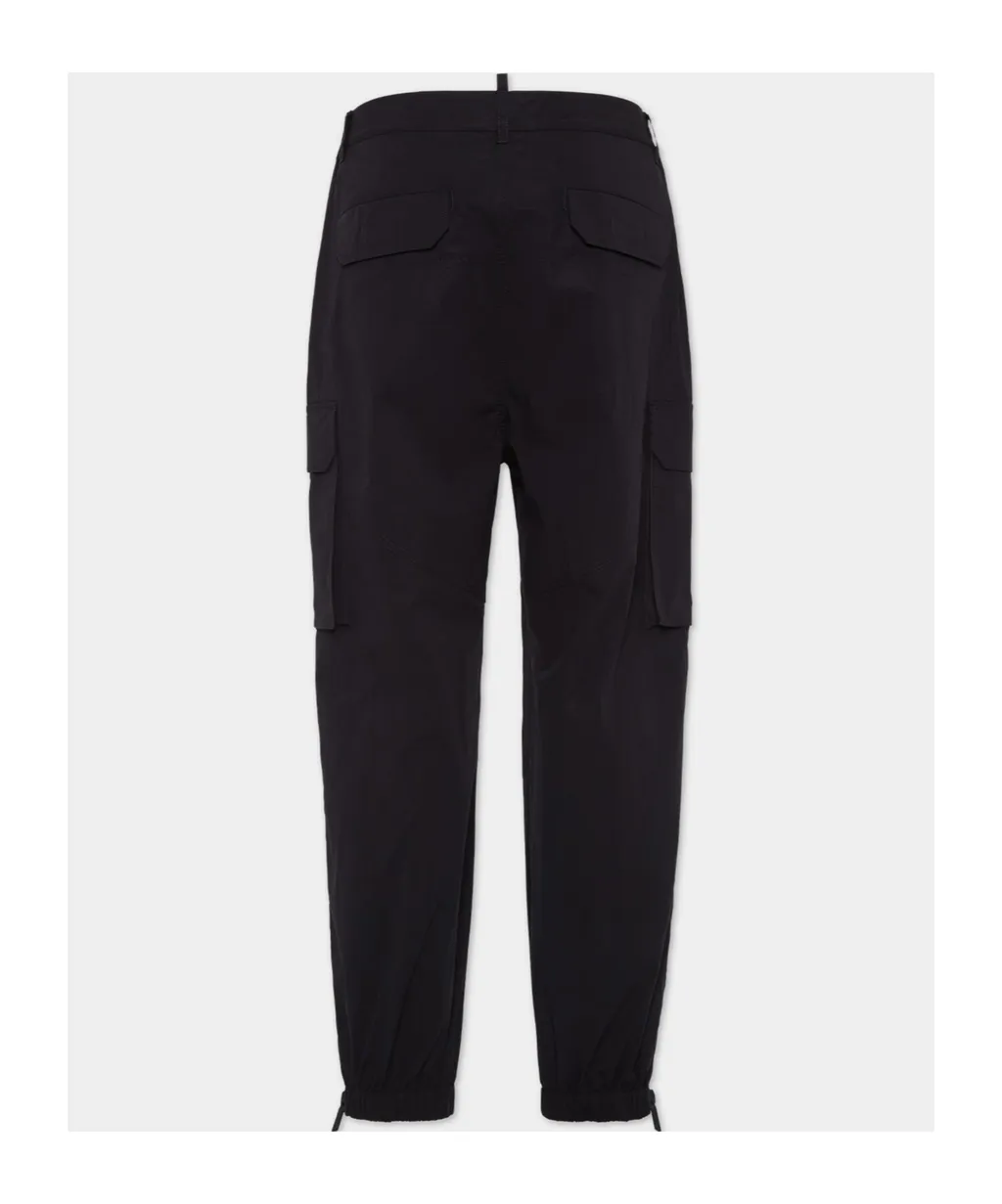 Dsquared2 Logo Printed Tapered Cargo Trousers