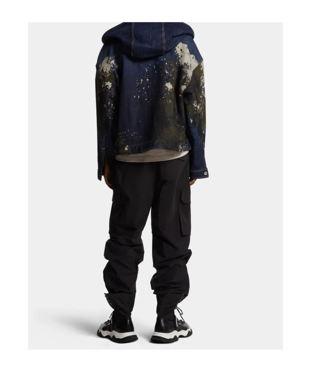 Dsquared2 Logo Printed Tapered Cargo Trousers
