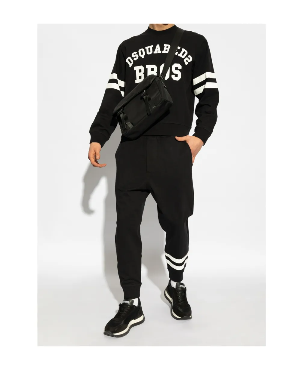 Dsquared2 Logo Printed Striped Track Trousers