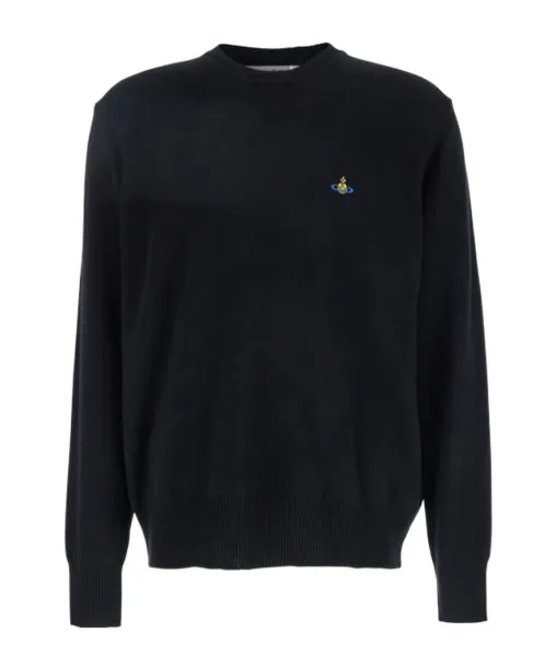Vivienne Westwood Orb Embroidered Crewneck Knitted Jumper