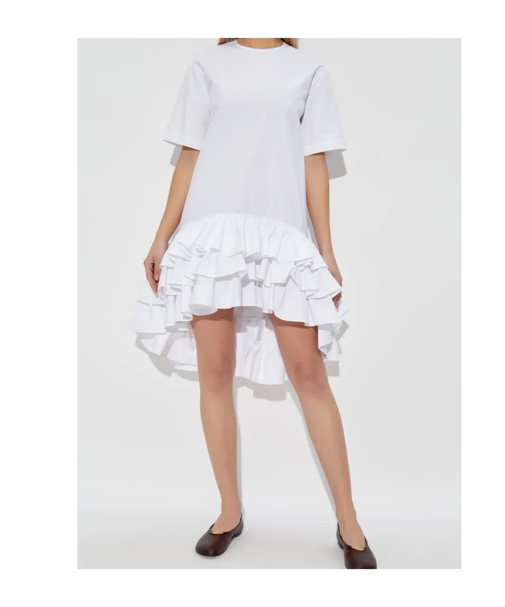 Moschino Asymmetric Ruffled Dress