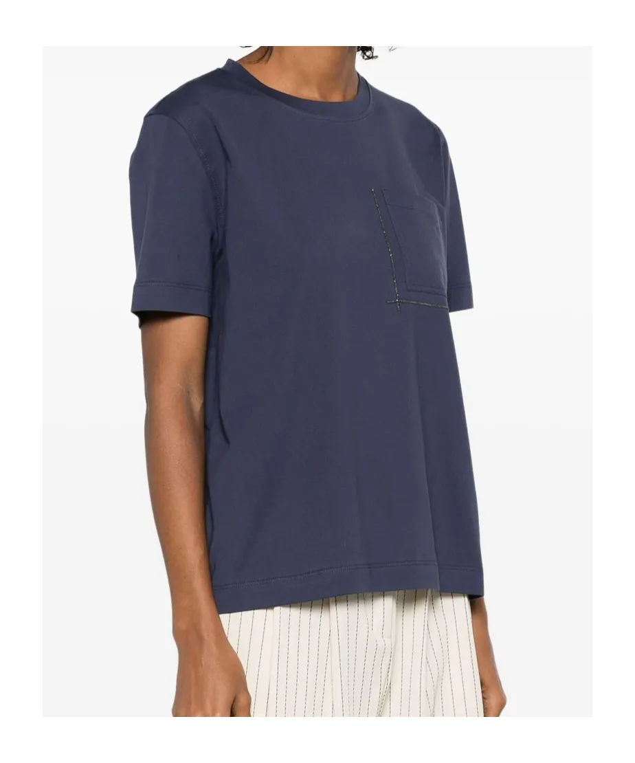 Brunello Cucinelli Embellished Crewneck T-Shirt