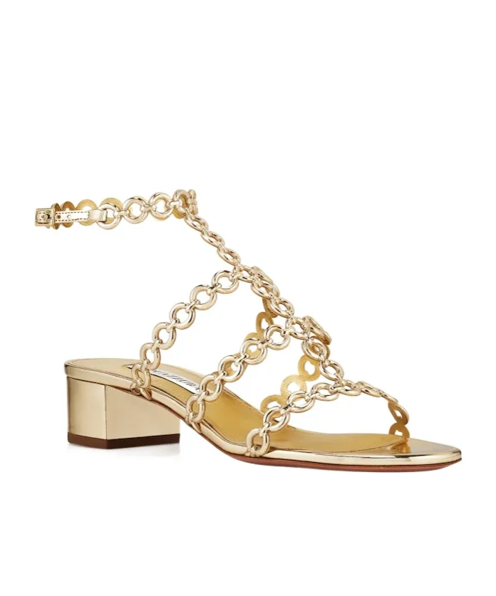 Aquazzura Infinity Chain Sandals