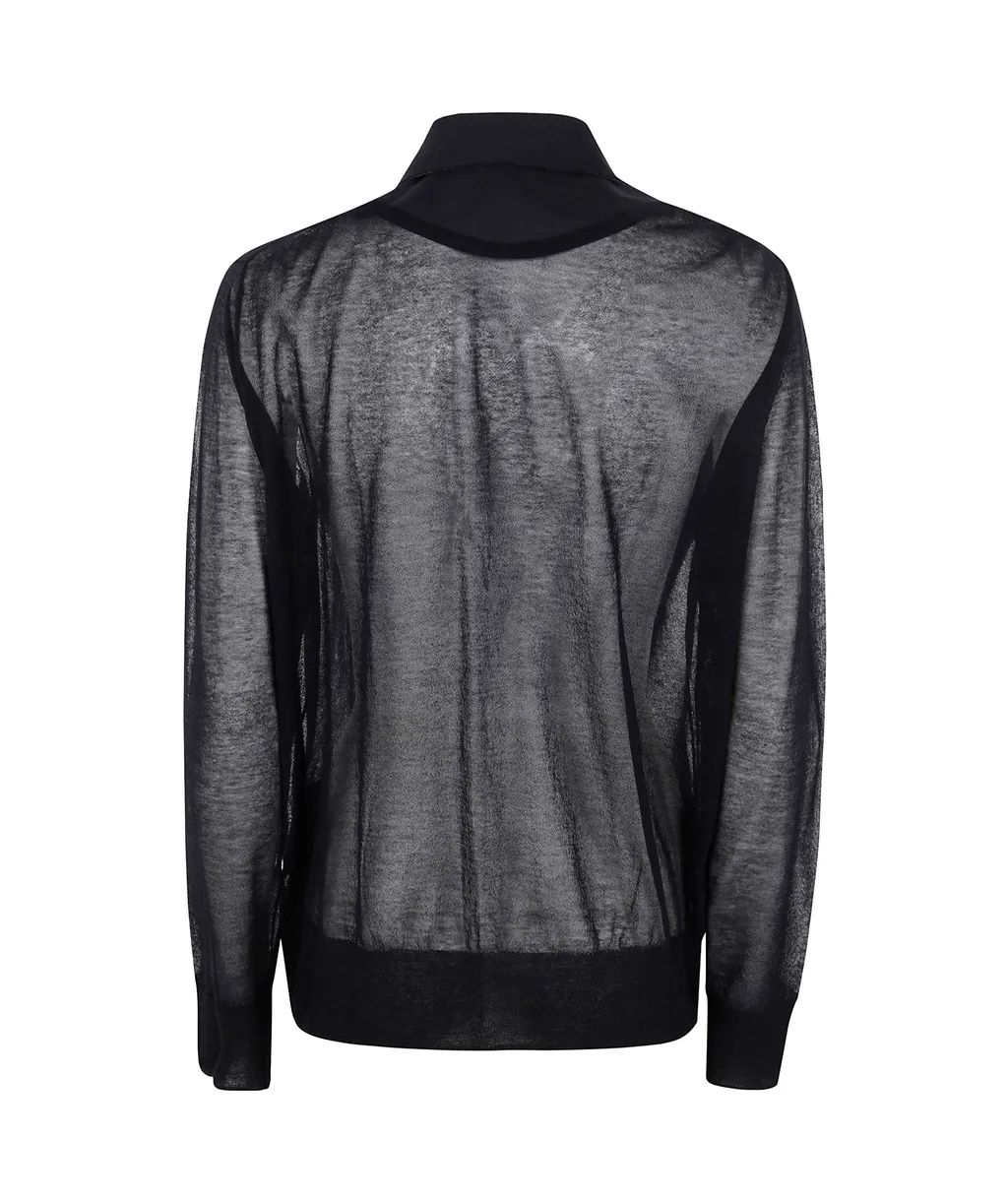 Sacai Double-Breasted Panelled Jacket