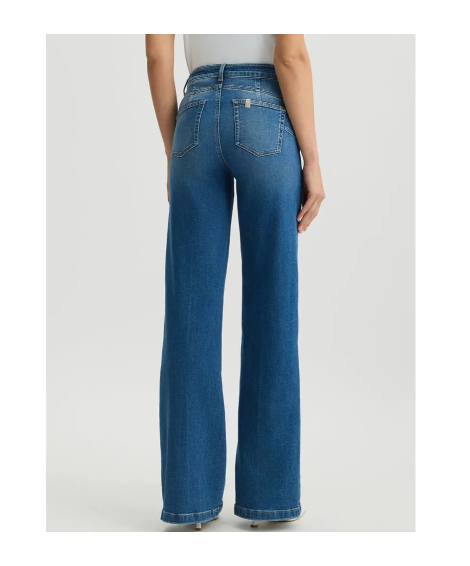 Liu Jo Belted Flared Jeans