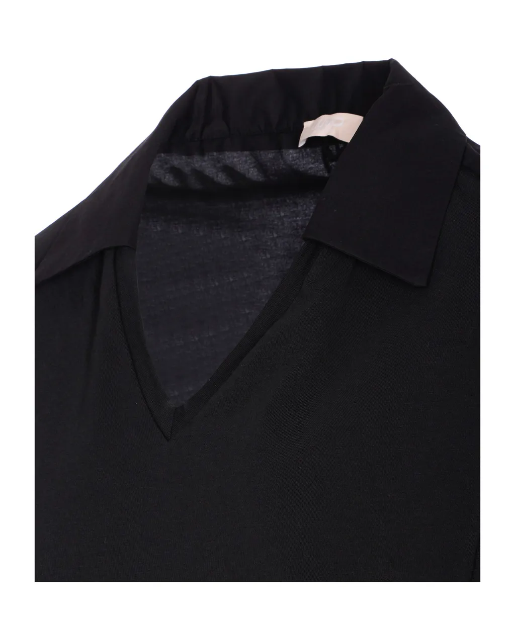 Liu Jo Short Sleeved Embroidered Polo Shirt