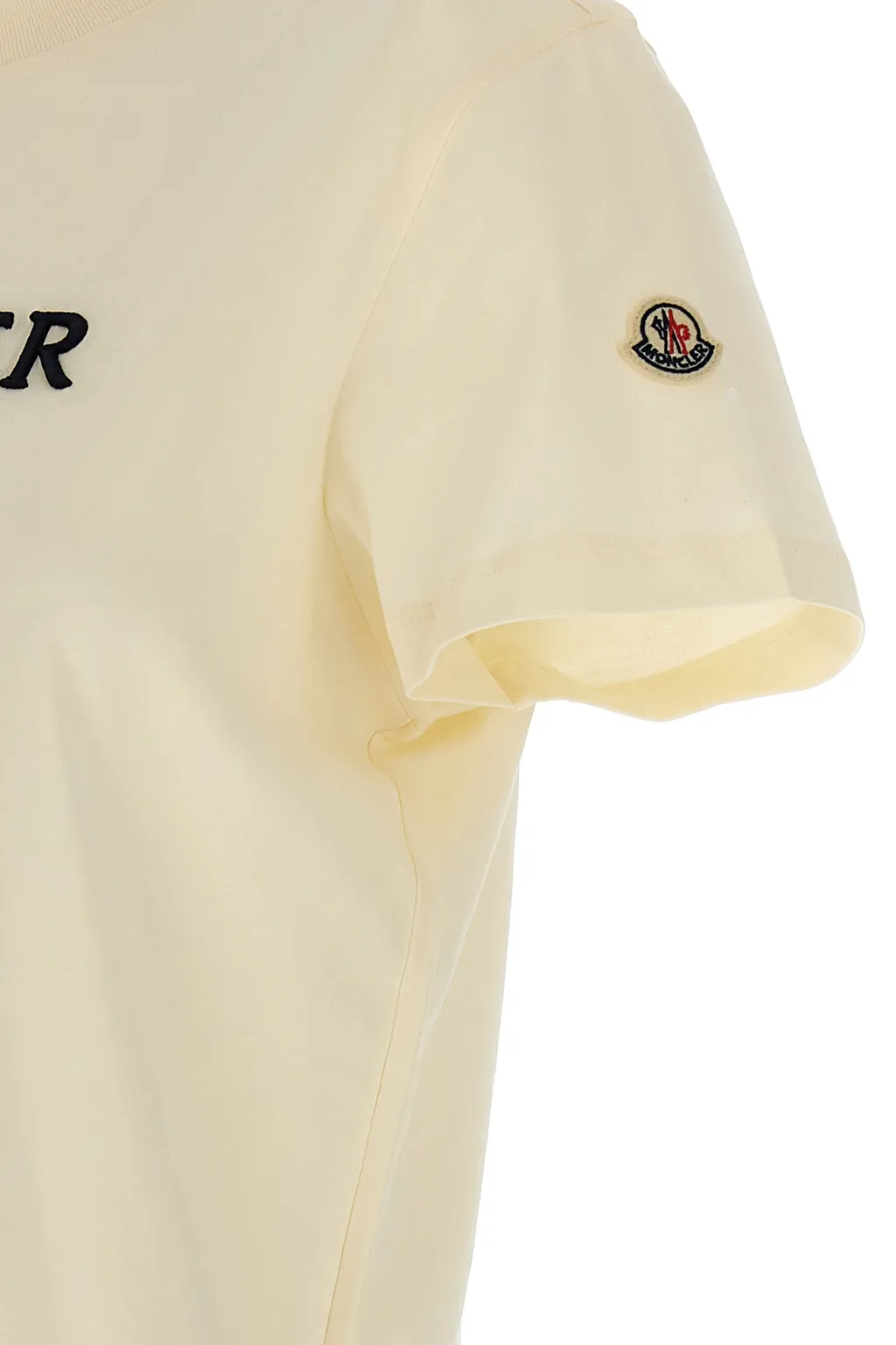 Moncler Logo Embroidered Crewneck T-Shirt