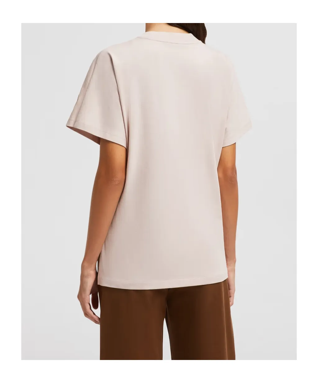 Moncler Embroidered Cursive Logo Crewneck T-Shirt