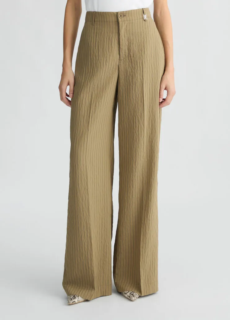Liu Jo Striped Flared Trousers