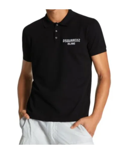 Dsquared2 Logo Detailed Short-Sleeved Polo Shirt