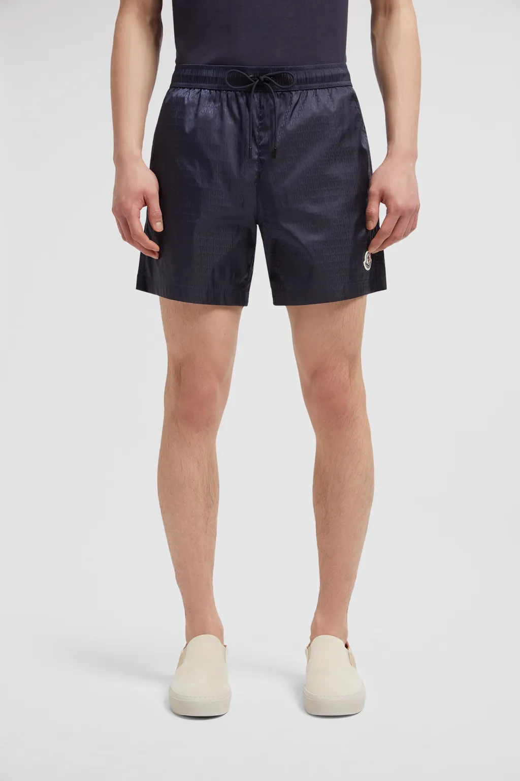 Moncler Monogram Jacquard Swim Shorts
