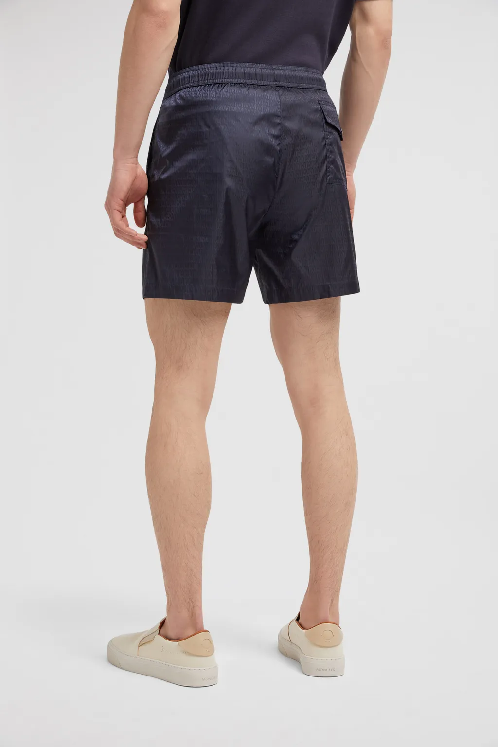 Moncler Monogram Jacquard Swim Shorts