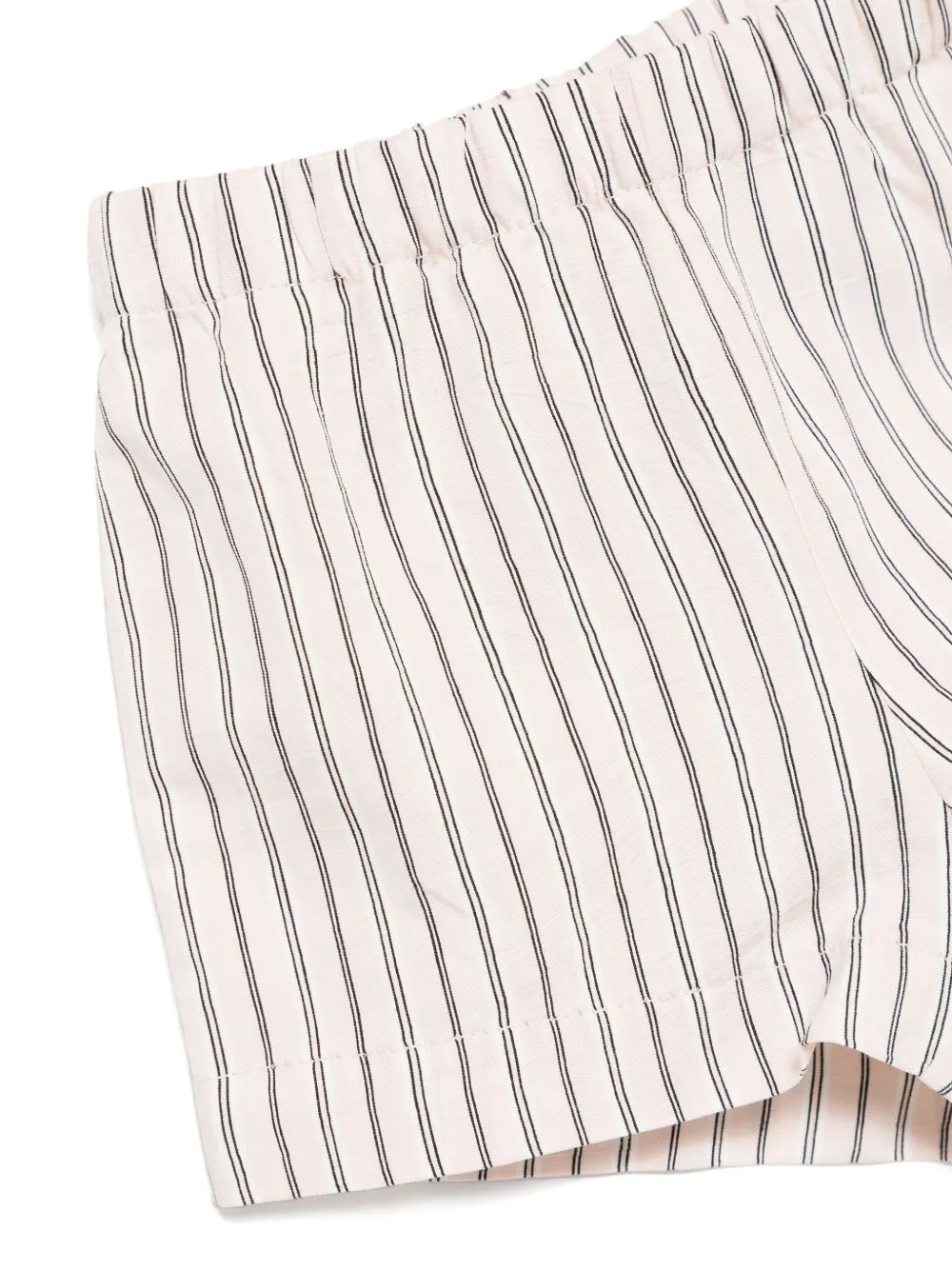 Il Gufo Crewneck Striped Crewneck Short Set