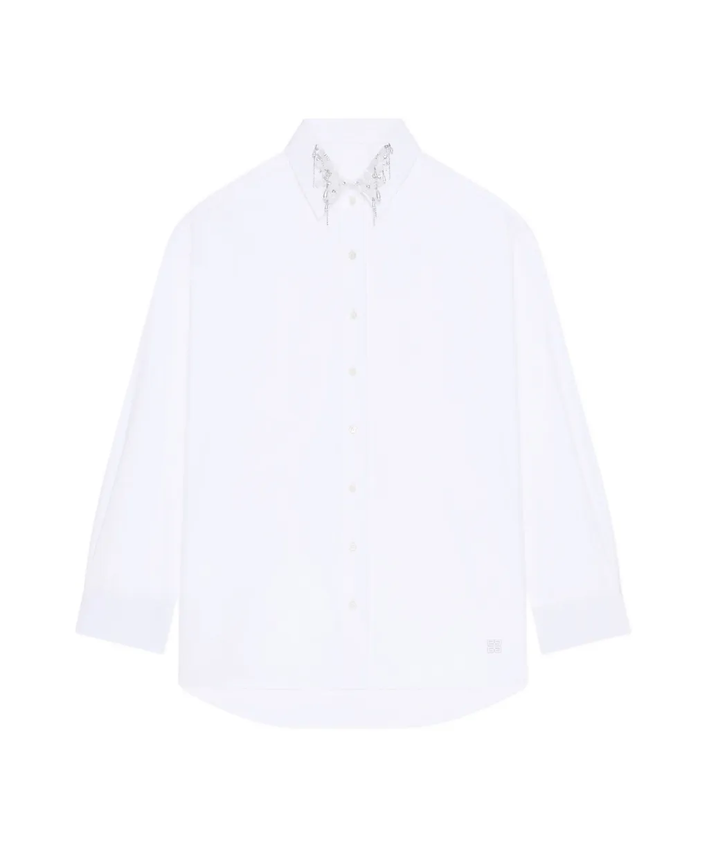 Givenchy Oversized Collared Long-Sleeve Shirt