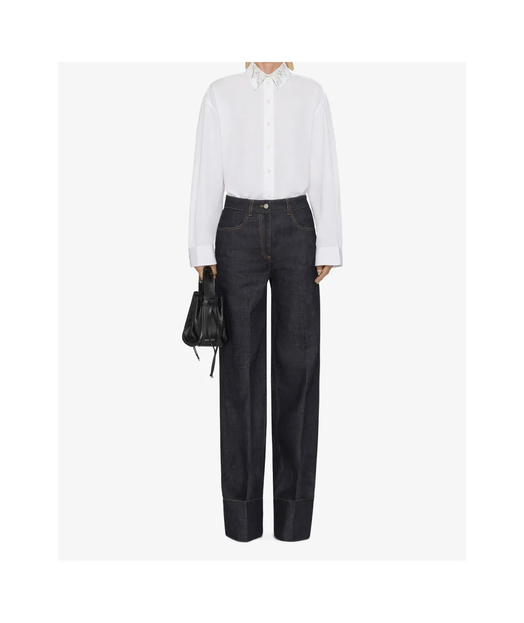 Givenchy Oversized Collared Long-Sleeve Shirt