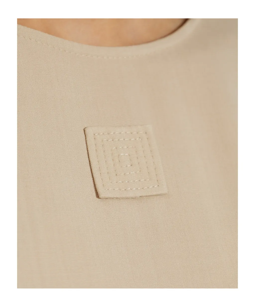 Lanvin Satin Drawstring Waist Dress