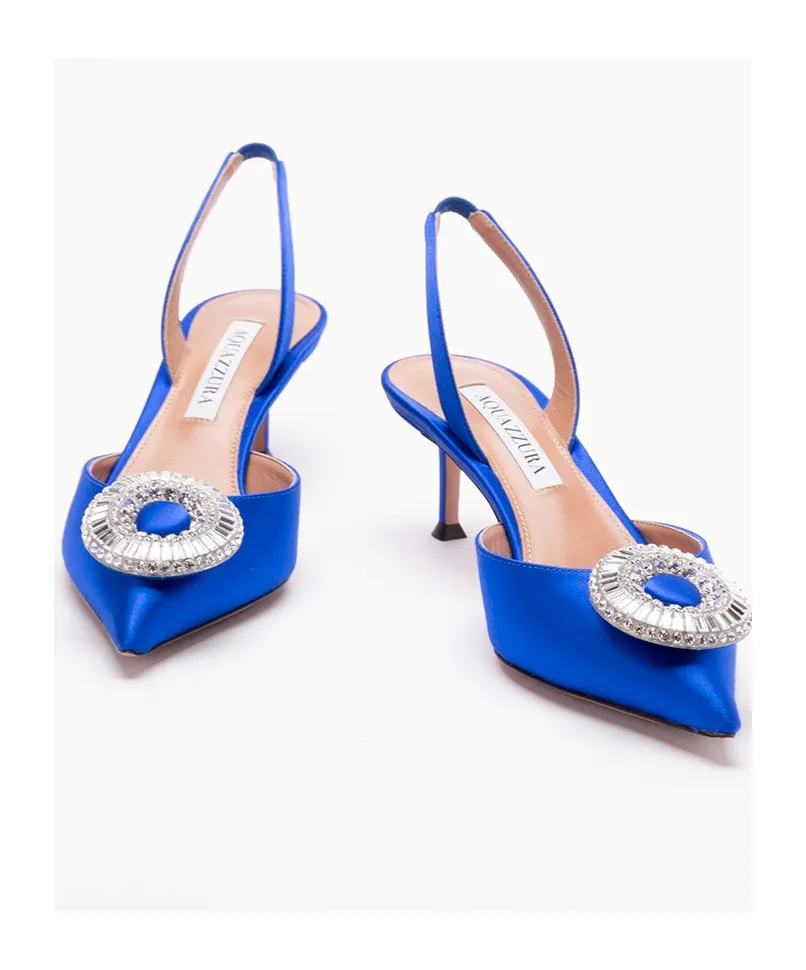 Aquazzura Embellished Slingback Pumps