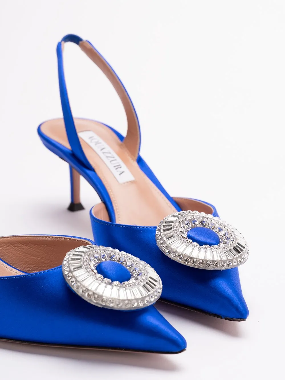 Aquazzura Embellished Slingback Pumps