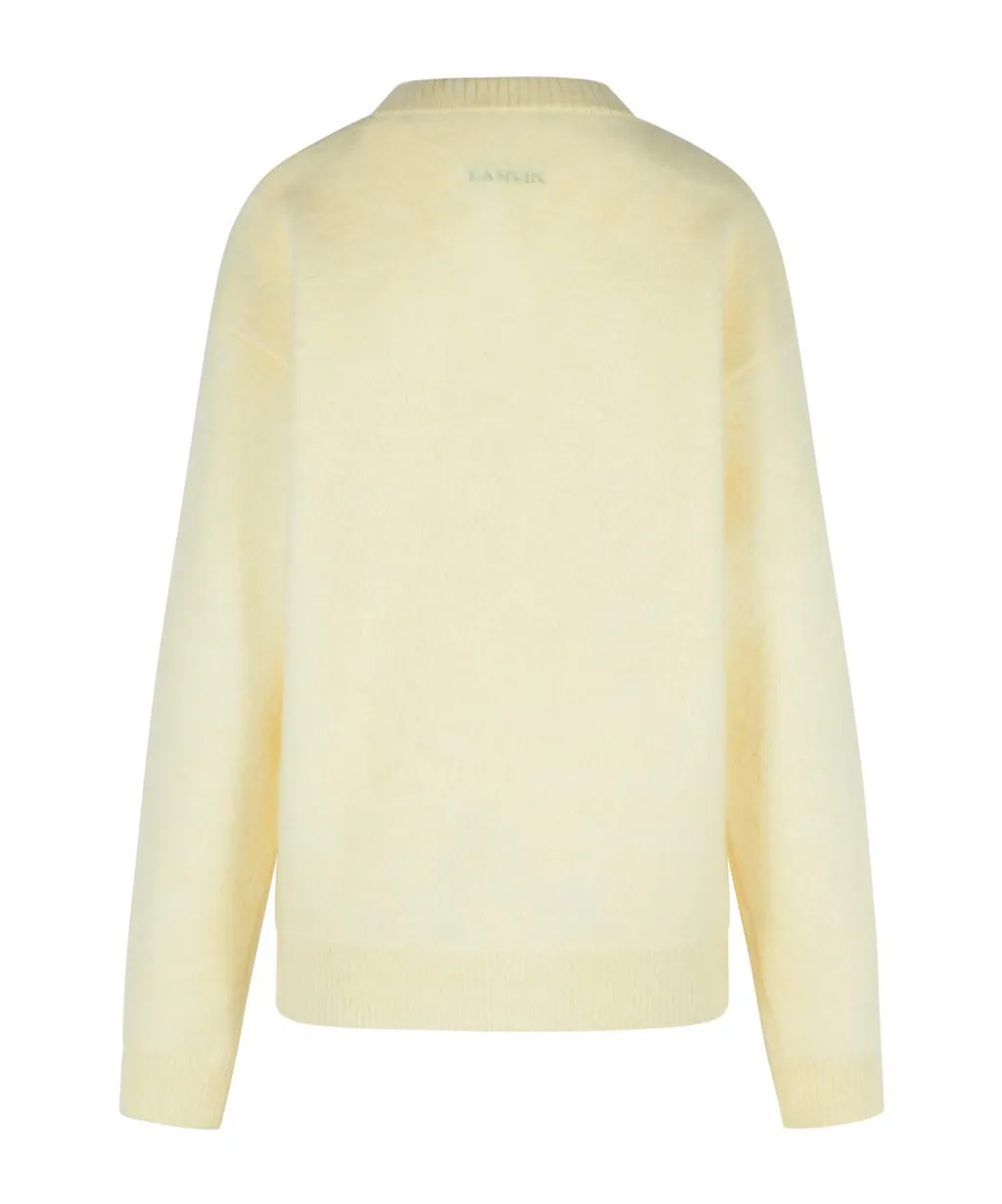 Lanvin Striped Brushed Crewneck Jumper