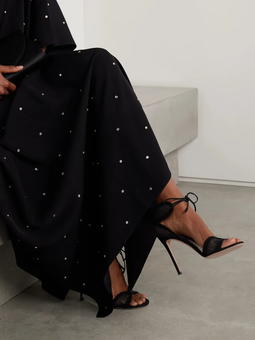 Gianvito Rossi Falene Tie-Fastened Sandals