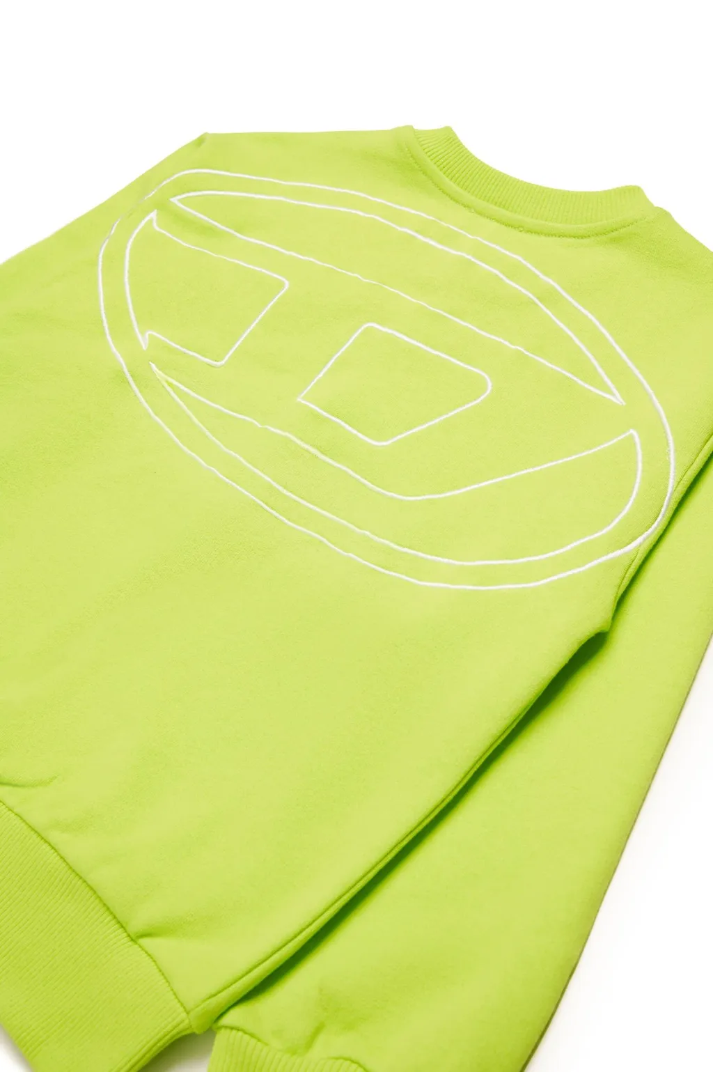 Diesel Kids Oval-D Logo Embroidered Oversized Sweatshirt
