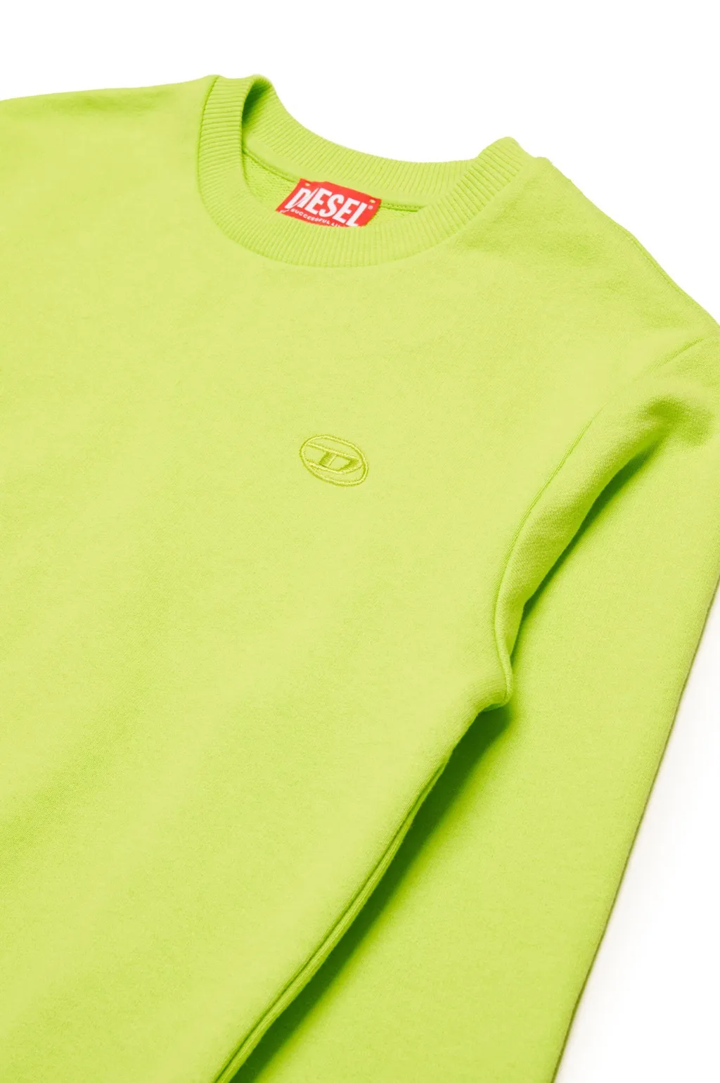 Diesel Kids Oval-D Logo Embroidered Oversized Sweatshirt