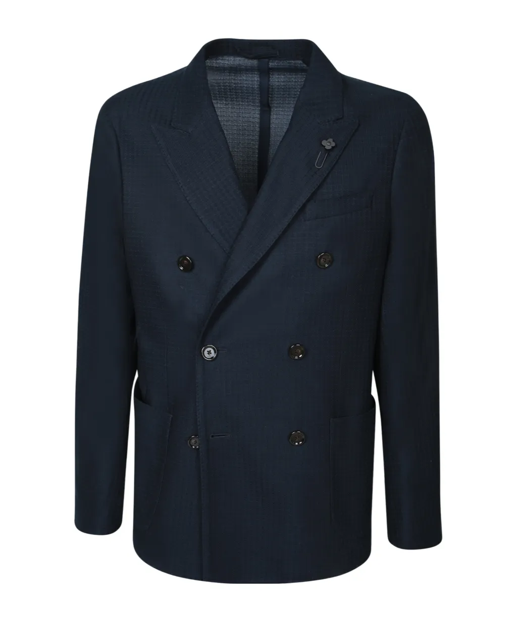 Lardini Double-Breasted Blazer Jacket