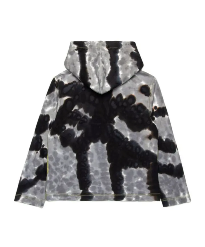 Diesel Kids Oval-D Logo Tie-Dyed Hoodie