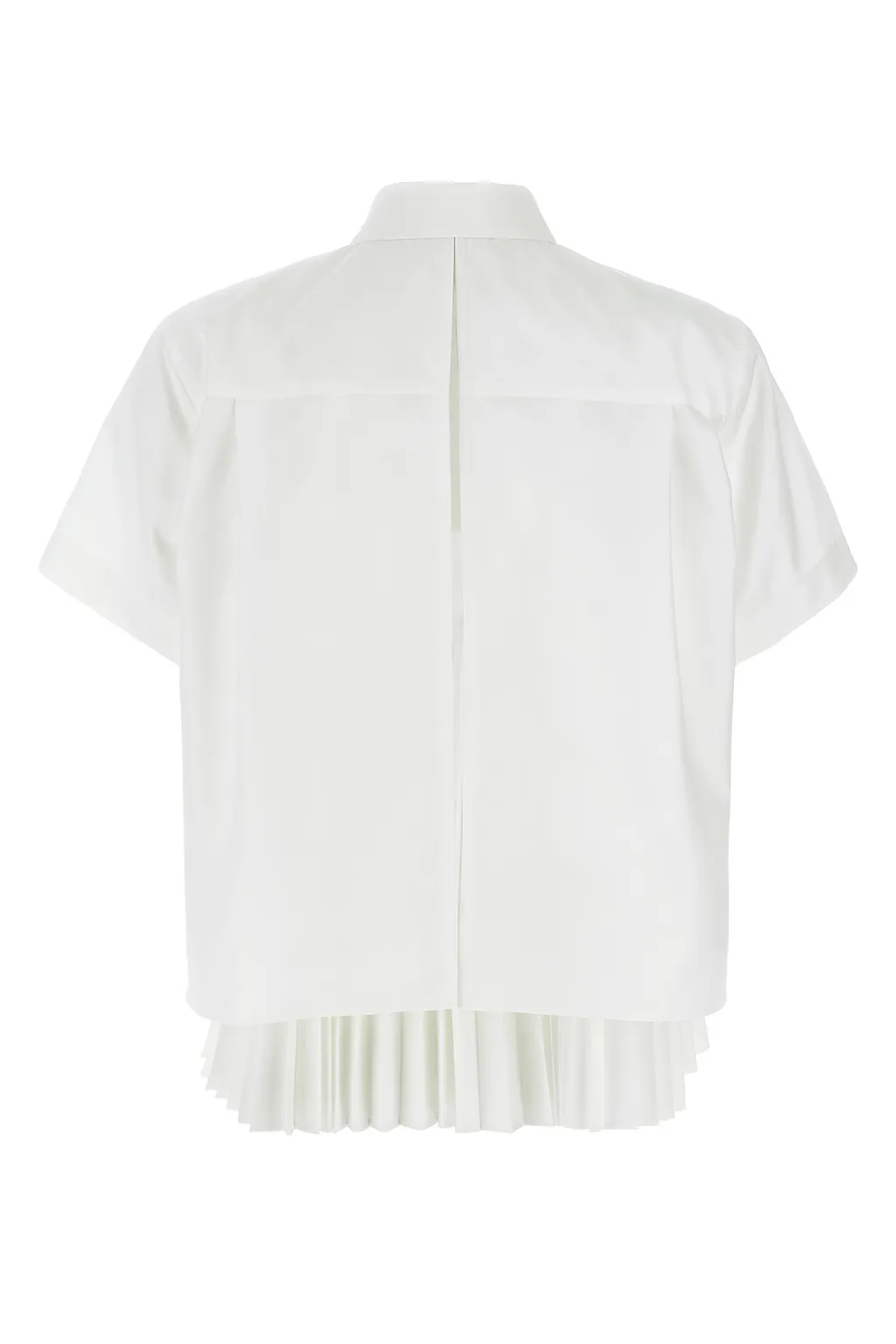 Sacai Striped Pleated Detail Shirt