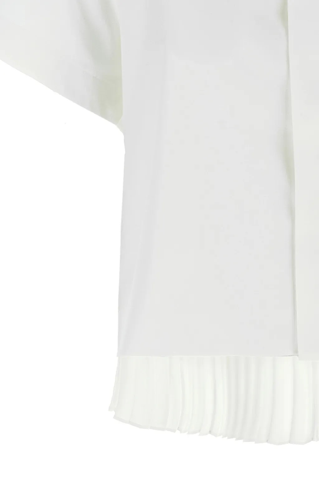 Sacai Striped Pleated Detail Shirt
