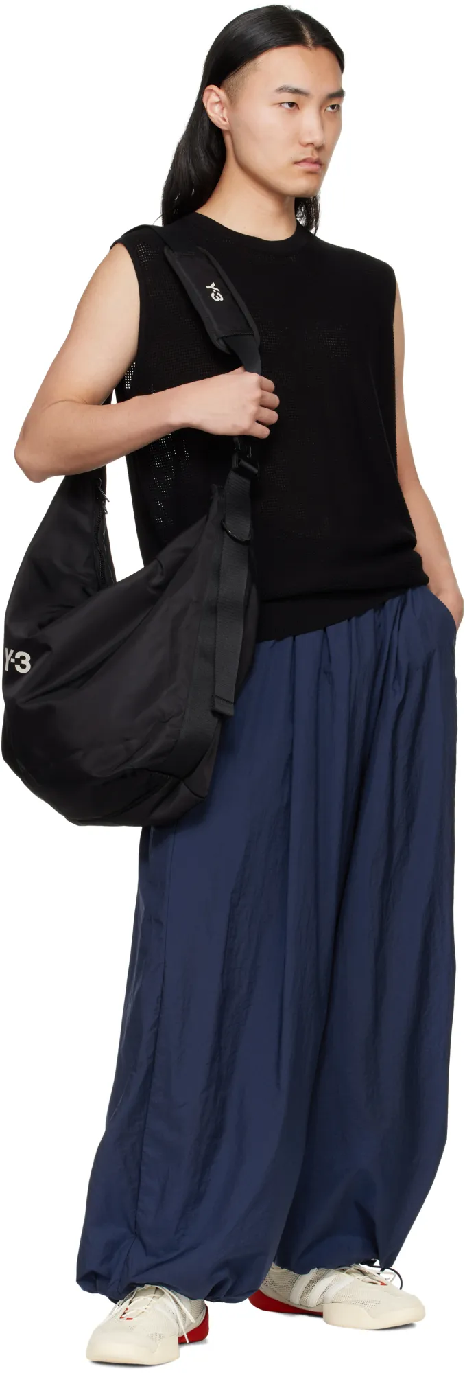 Y-3 Logo Printed Crossbody Bag