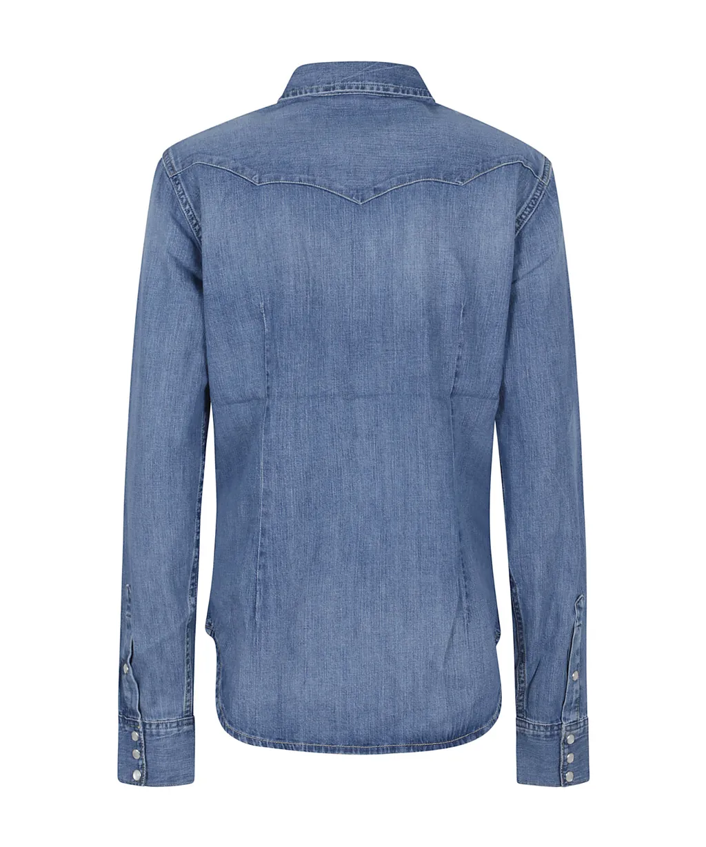 Polo Ralph Lauren Long-Sleeved Button-Up Denim Shirt