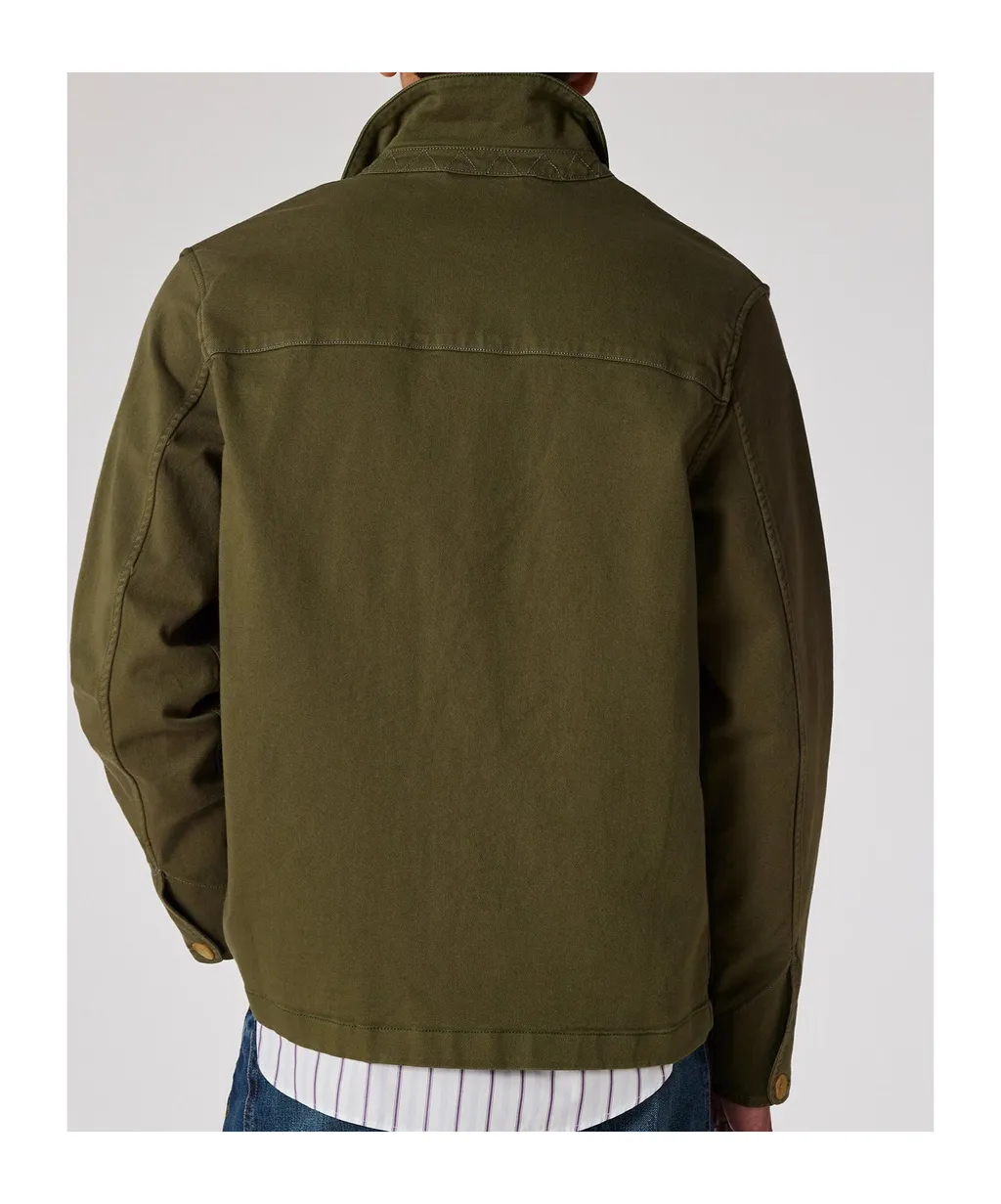 Multicolour Button Military Jacket